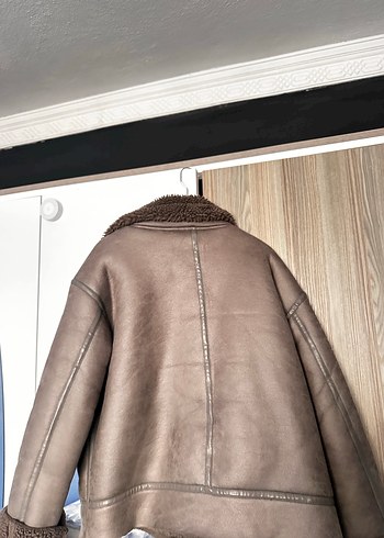 DeFacto Kahverengi Kürklü Deri Kadın Ceket - Görsel 4