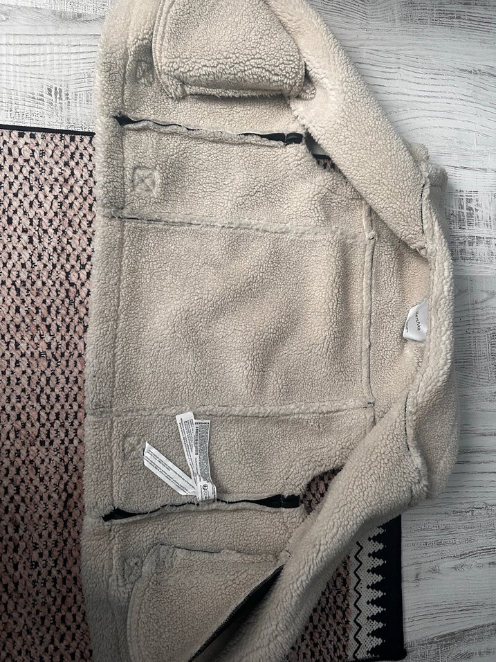 Berskha Kürklü Deri Kadın Mini Yelek - Görsel 2