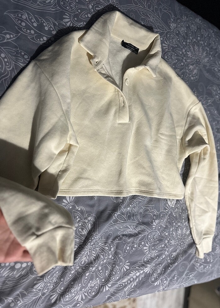 Bershka kazak crop - Görsel 4