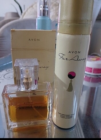 Avon for away parfüm ve dedorant