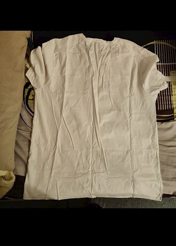 Beyaz Baskılı Erkek Kısa Kollu Tişört - Görsel 5