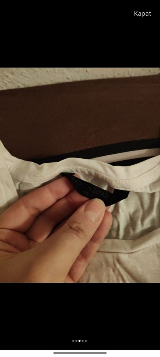 Beyaz Baskılı Erkek Kısa Kollu Tişört - Görsel 4