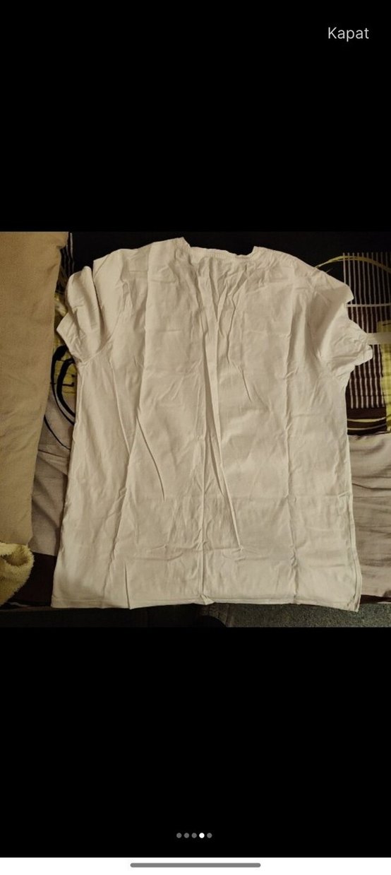 Beyaz Baskılı Erkek Kısa Kollu Tişört - Görsel 5