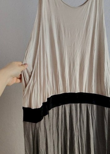 Kadın Kemerli Uzun Salaş Elbise - Görsel 2