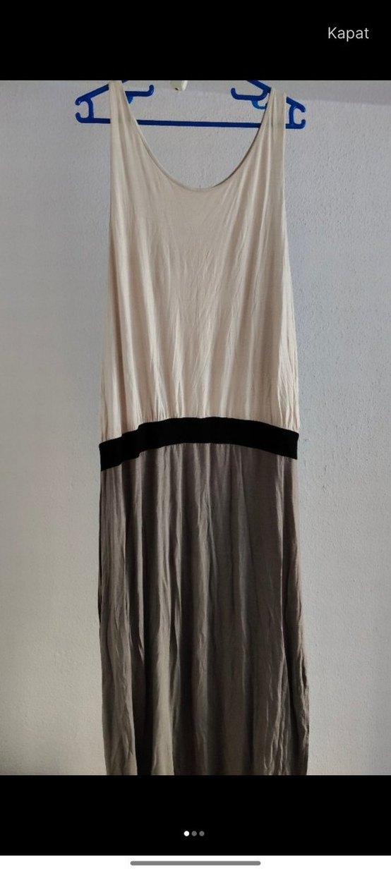 Kadın Kemerli Uzun Salaş Elbise - Görsel 3