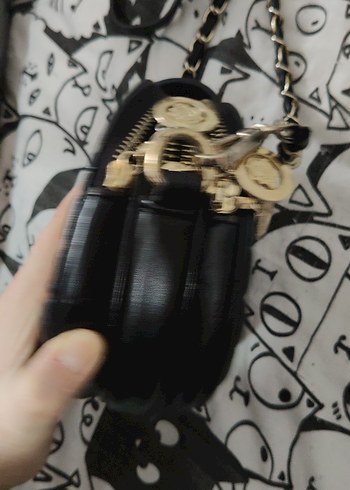 Kilitli Siyah Deri Kadın Çanta - Görsel 4