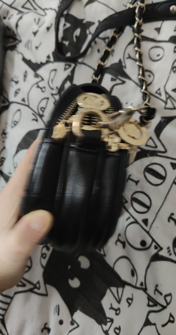 Kilitli Siyah Deri Kadın Çanta - Görsel 4