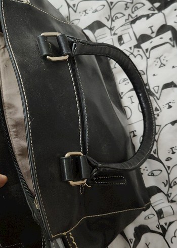 Siyah Deri Gotik Kadın Çanta - Görsel 7