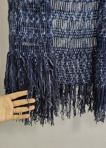 Bohem Tarzı Örgü Püsküllü Kadın Yelek - Görsel 5