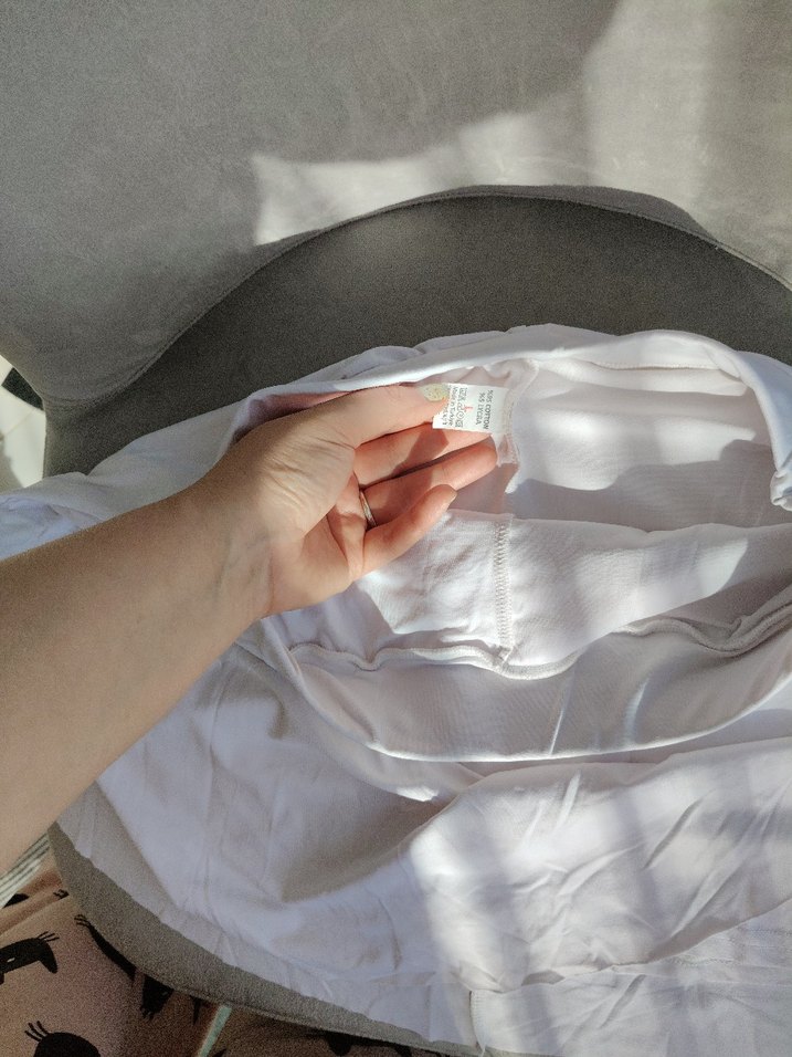 Beyaz Keten Midi Drapeli Etek - Görsel 3