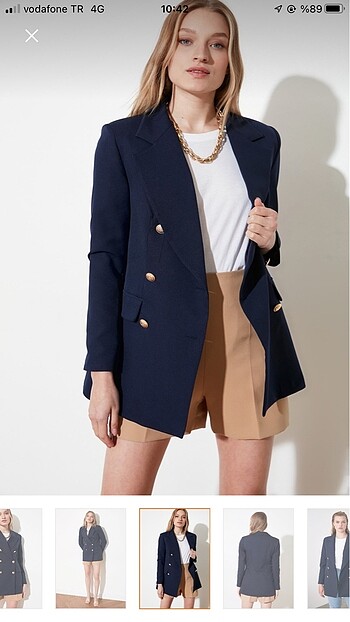 Trendyol & Milla Lacivert blazer