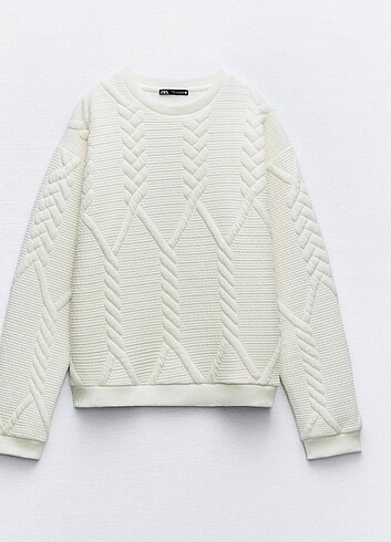 ZARA sweatshirt ekru M 