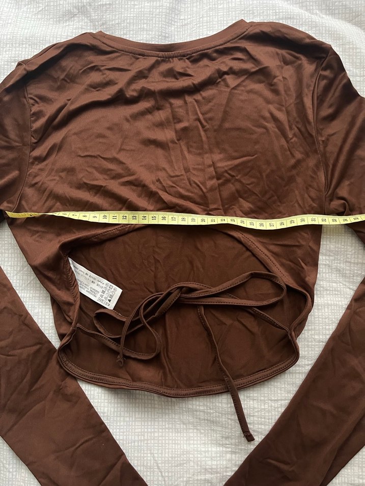 Bershka Kahverengi üst - Görsel 3