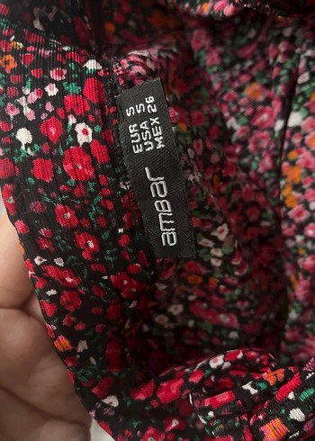 Kırmızı Desenli Salaş şort Etek - Görsel 3