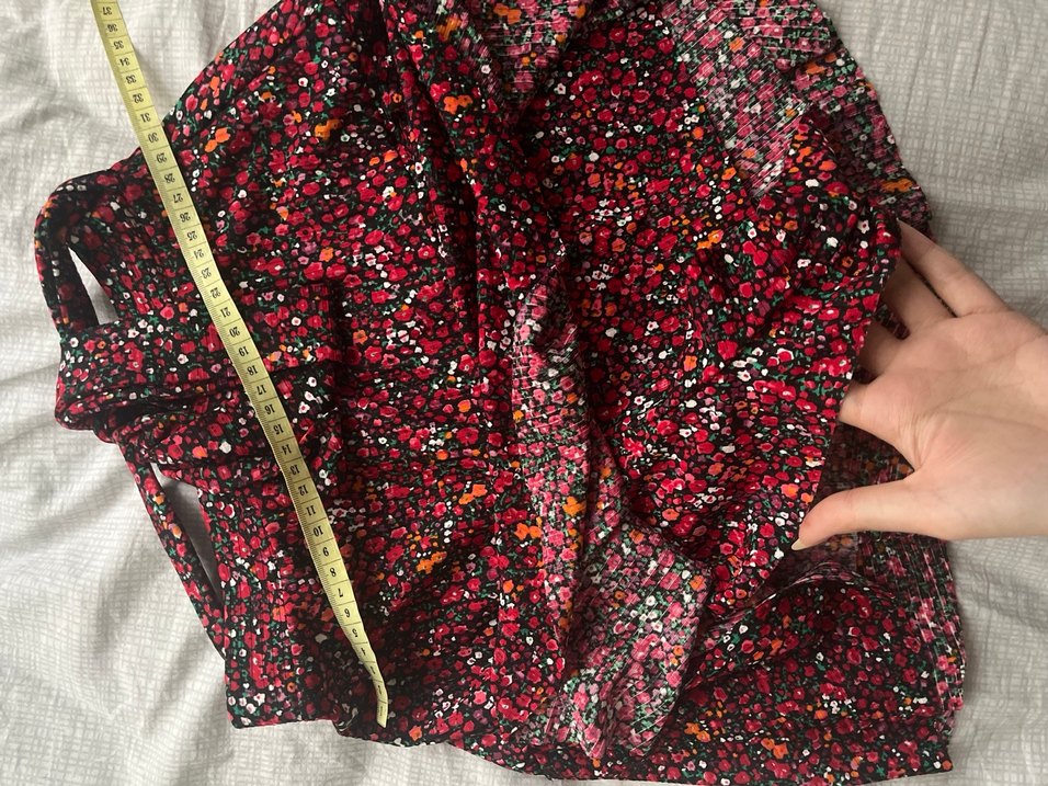 Kırmızı Desenli Salaş şort Etek - Görsel 2