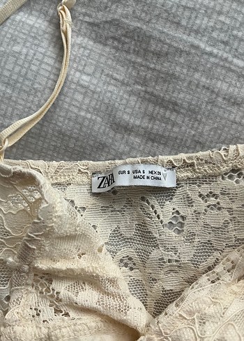 Dantel Detaylı Zara Büstiyer Üst - Görsel 2