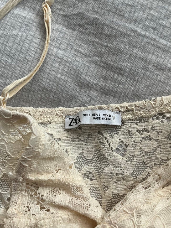 Dantel Detaylı Zara Büstiyer Üst - Görsel 2