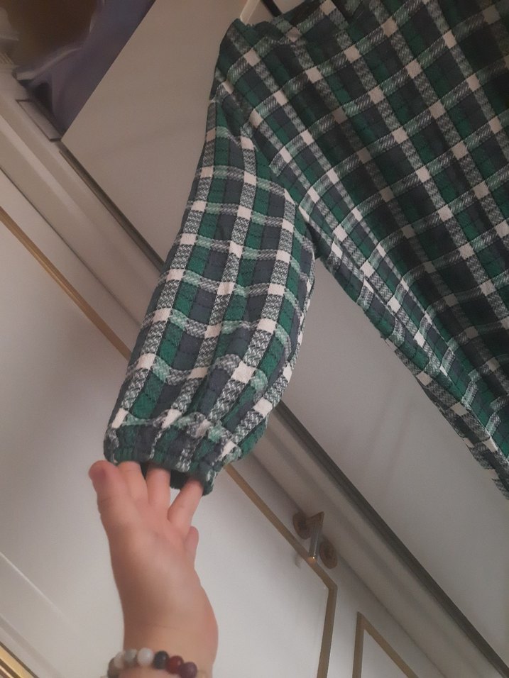 Uzun Kollu Rahat Kesim Kadın Elbise - Görsel 2