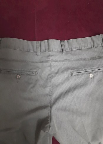 Gri Regular Fit Erkek Kemerli Pantolon - Görsel 6