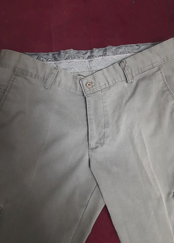 Gri Regular Fit Erkek Kemerli Pantolon - Görsel 4