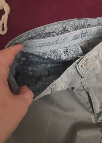 Gri Regular Fit Erkek Kemerli Pantolon - Görsel 5