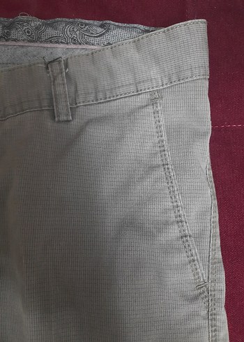 Gri Regular Fit Erkek Kemerli Pantolon - Görsel 3