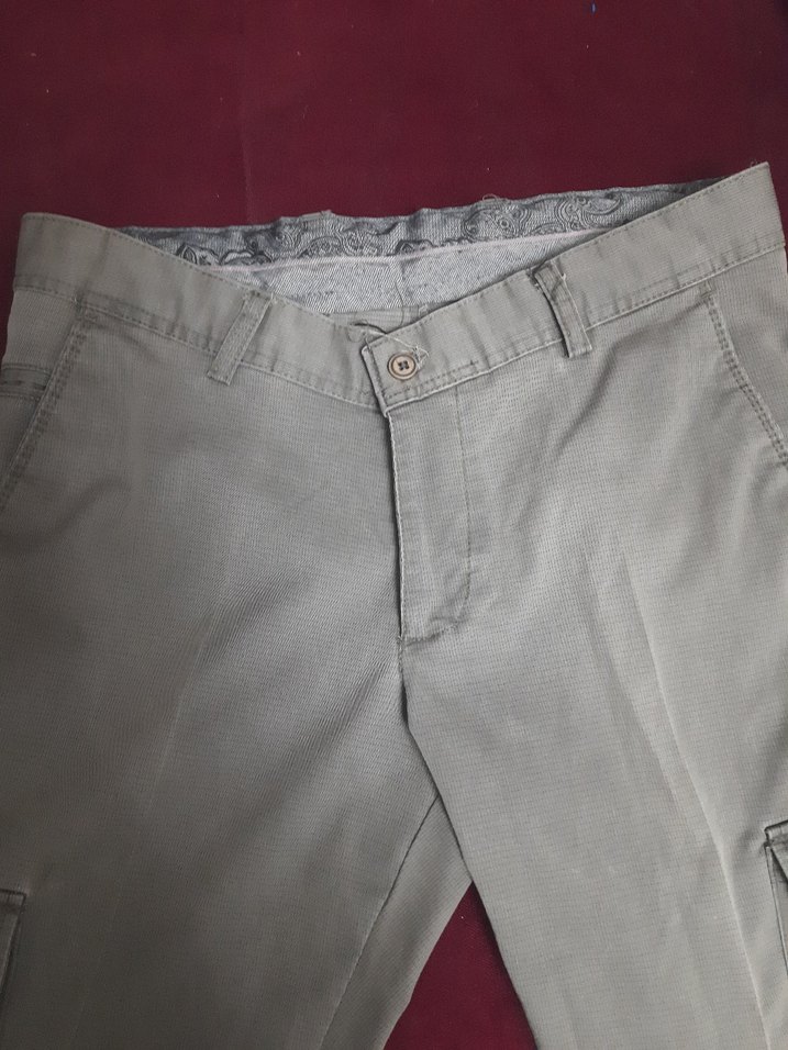 Gri Regular Fit Erkek Kemerli Pantolon - Görsel 4