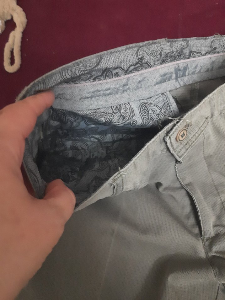 Gri Regular Fit Erkek Kemerli Pantolon - Görsel 5