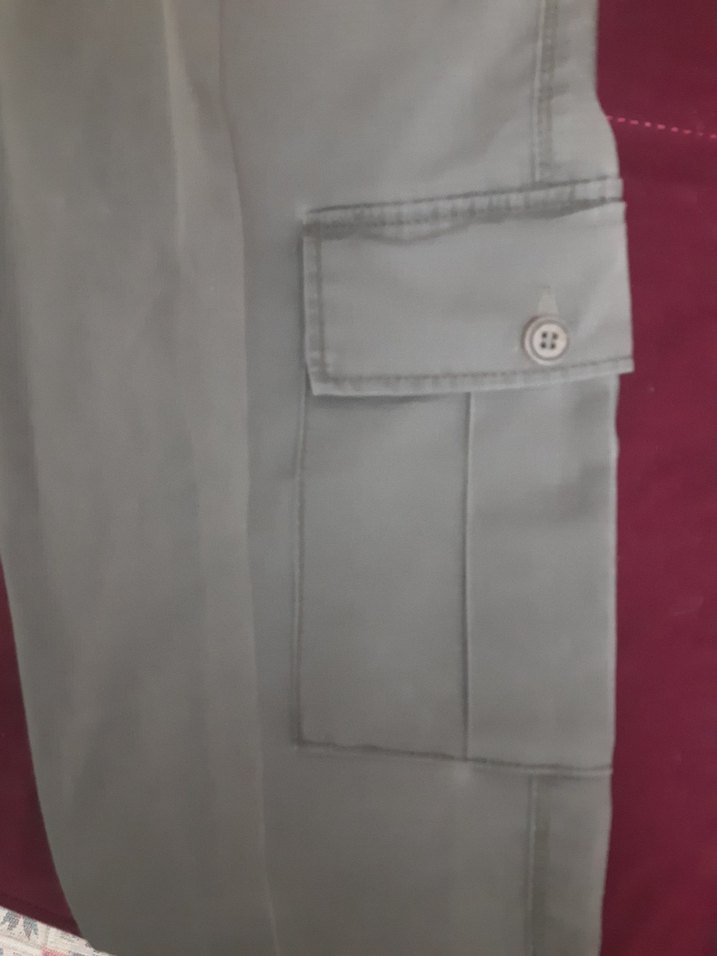 Gri Regular Fit Erkek Kemerli Pantolon - Görsel 2