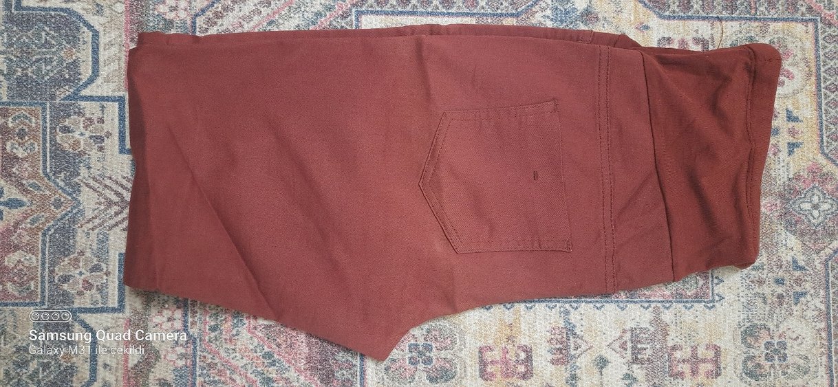Kiremit  rengi hamilelik  pantolonunu - Görsel 5
