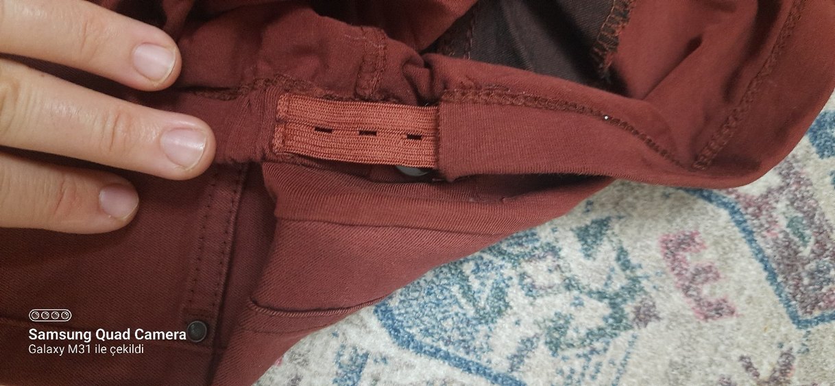 Kiremit  rengi hamilelik  pantolonunu - Görsel 4