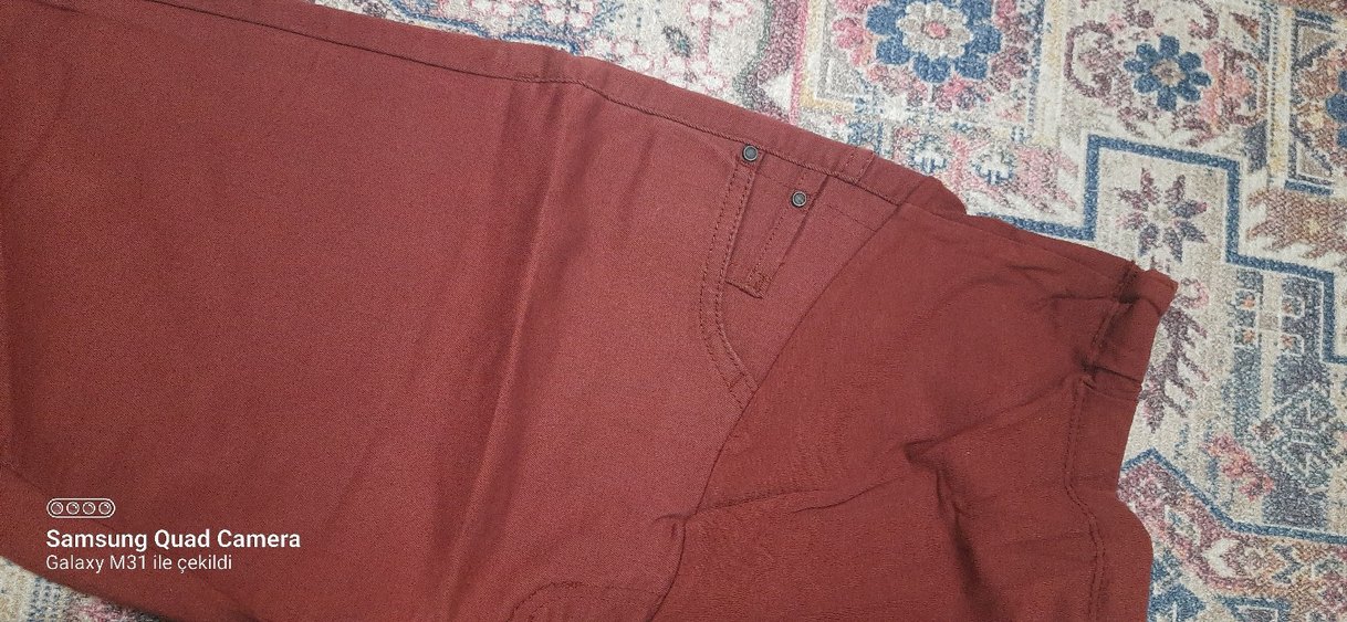 Kiremit  rengi hamilelik  pantolonunu - Görsel 2