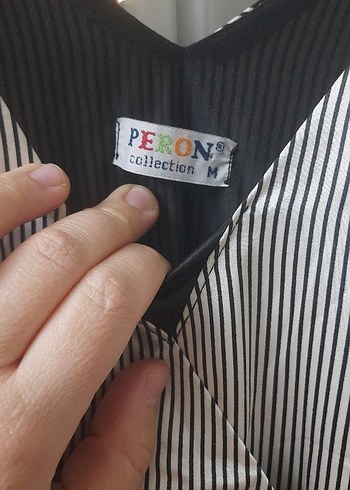 Uzun Siyah Desenli Straplez Elbise - Görsel 5