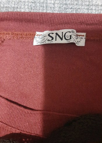 Bordo Örgü Bohem Kadın Atkı detaylı bluz - Görsel 3