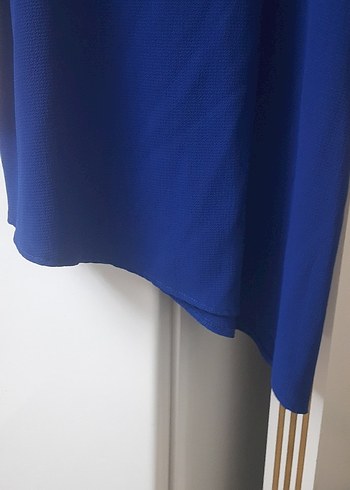 Mavi Piliseli Kadın Midi Tunik - Görsel 2