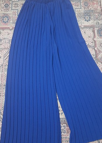 Mavi Piliseli Kadın Midi Tunik - Görsel 5