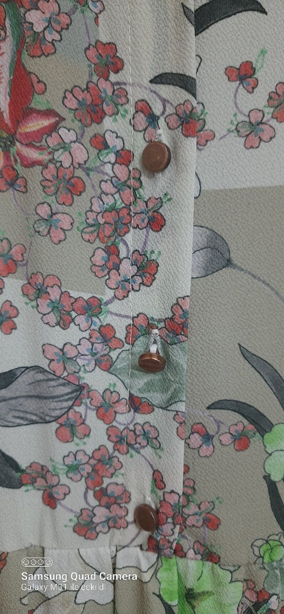 Çiçek Desenli Bohem Uzun Elbise - Görsel 2