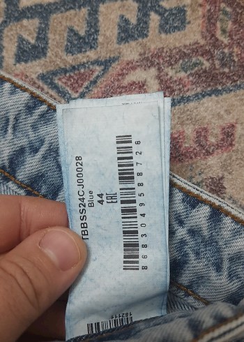 Kadın Mavi Bol Kesim Kot Pantolon - Görsel 2