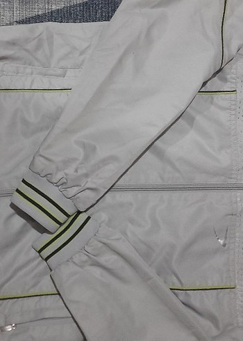 Gri Kadın Dar Kesim Fermuarlı pantolon ve eşofman üstü - Görsel 2