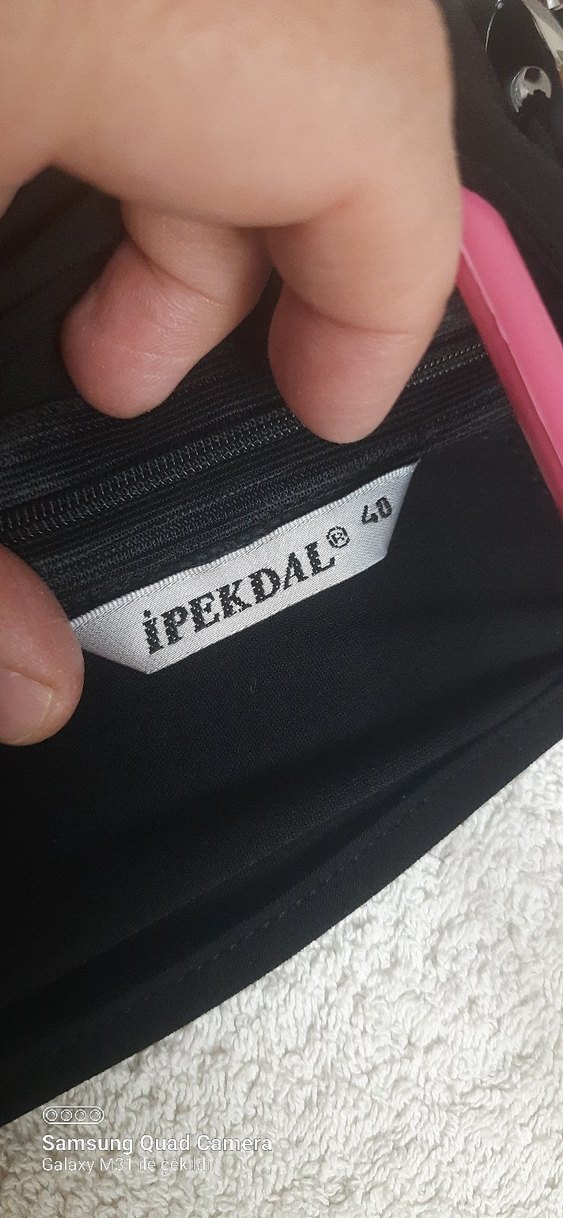 Zincir Detaylı Siyah Uzun Kadın Elbise - Görsel 4