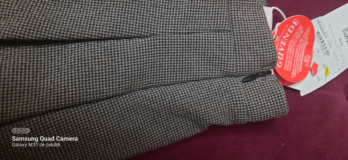 Gri Düğmeli  cocuk Mini Etek - Görsel 4