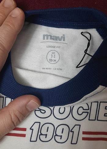 Mavi Society Erkek Çocuk Kısa Kollu Tişört - Görsel 3