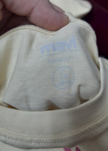 Mavi Baskılı Kız Tişörtü - Görsel 3