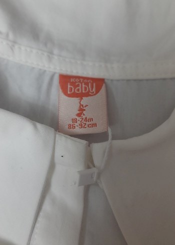 Kız Çocuk Beyaz Pamuklu Kısa Kollu Gömlek - Görsel 4