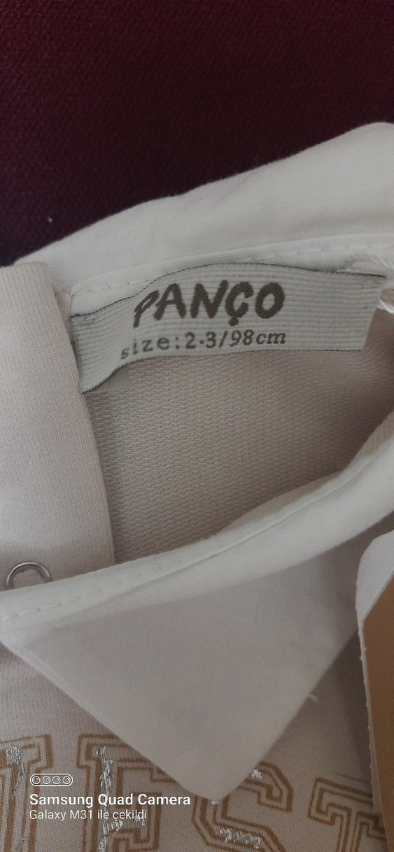 Beyaz Baskılı Uzun Kollu Kız Sweatshirt - Görsel 3