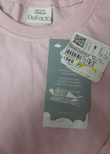 Kız Çocuk Bej Uzun Kollu Basic Tişört - Görsel 2