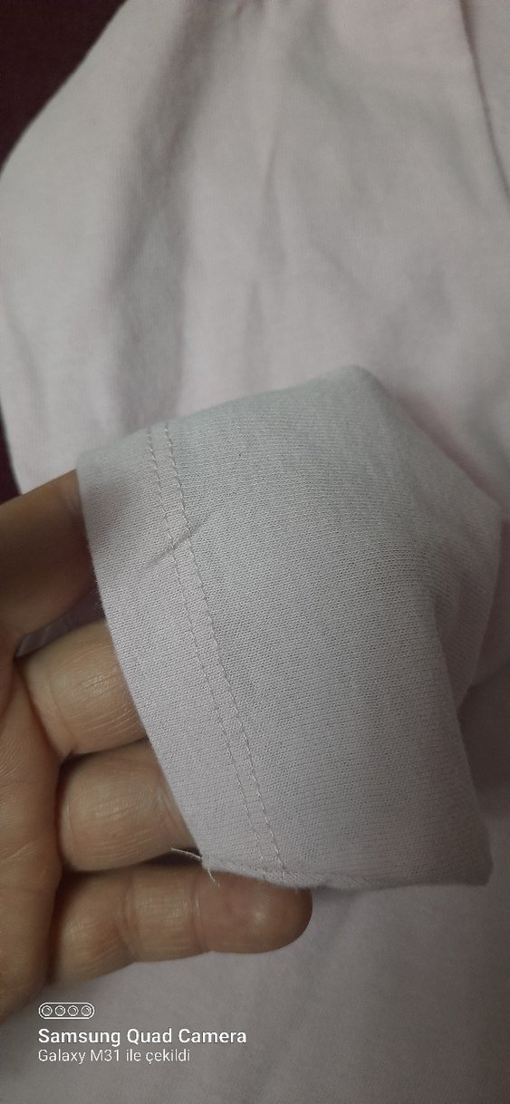 Kız Çocuk Bej Uzun Kollu Basic Tişört - Görsel 3