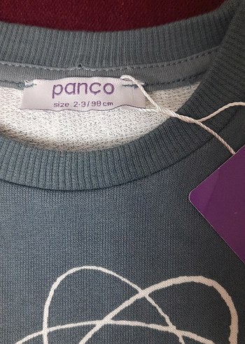 Kız Çocuk Gri Baskılı Örme Sweatshirt - Görsel 3