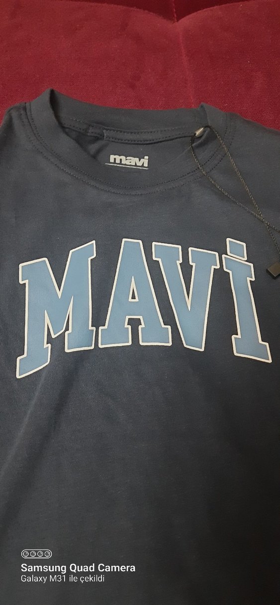 Mavi Baskılı Gri Erkek Çocuk Kısa Kollu Tişört - Görsel 2