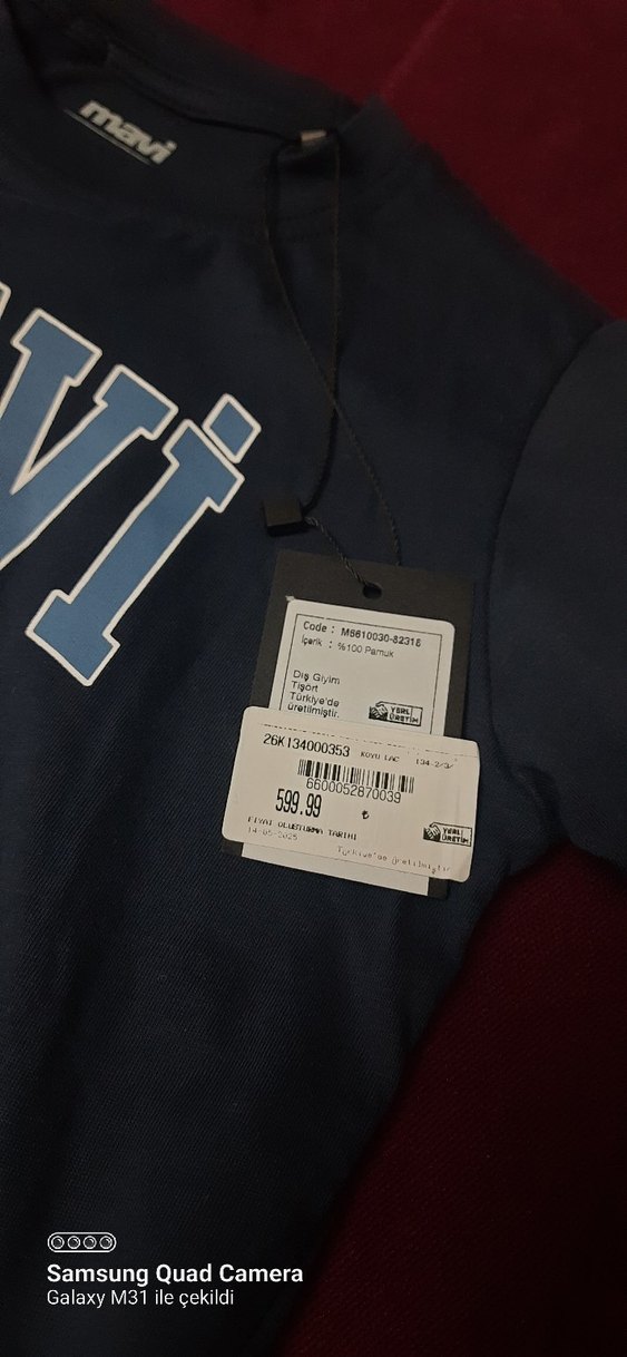 Mavi Baskılı Gri Erkek Çocuk Kısa Kollu Tişört - Görsel 3